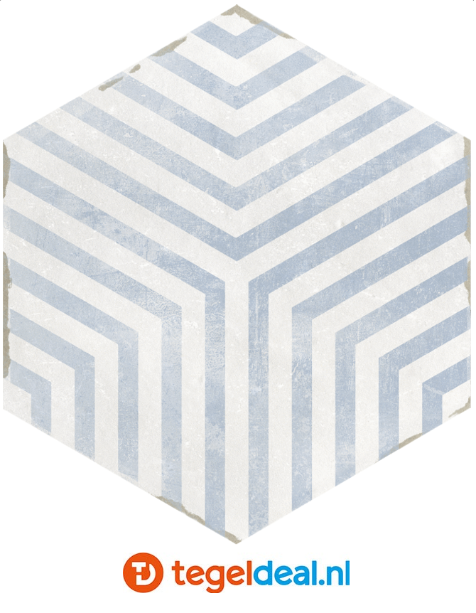 VLT en WDT Nanda Tiles, Capri LAZARETTO, 14x16 cm, hexagon VLT en WDT Nanda Tiles, Capri LAZARETTO, 14x16 cm, hexagon