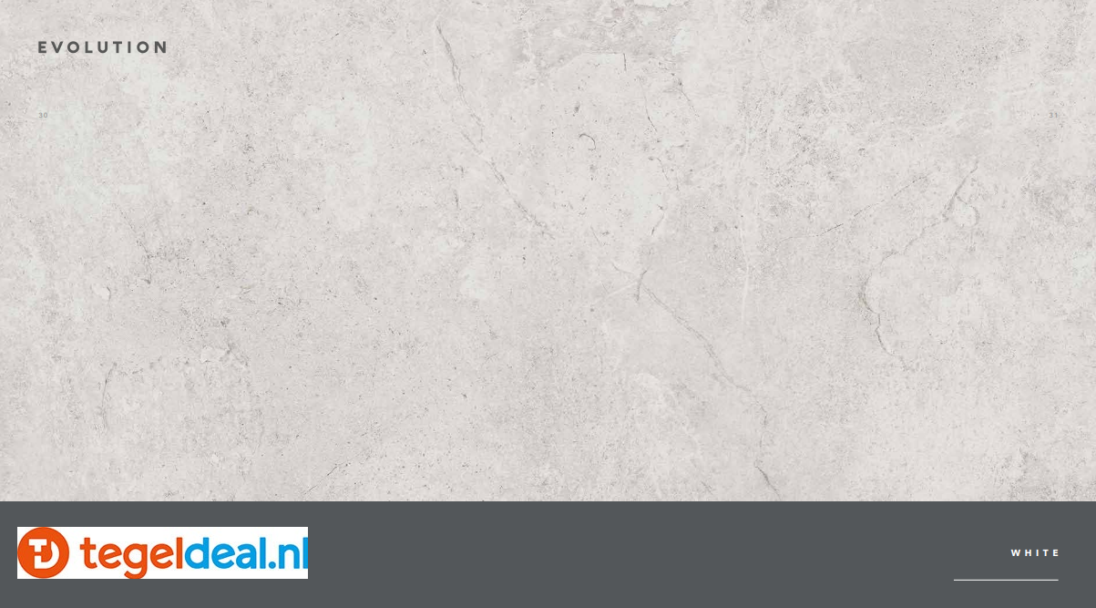 Castelvetro, Evolution WHITE,  60x120x2 cm, XEV62R1 OUTFIT, terrastegels