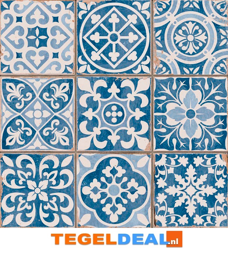 Peronda, Fs Faenza-A, 33x33 cm, vintage patroontegels