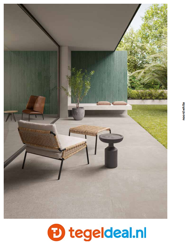 KEOPE Noord White, 120x120x2 cm K2, terrastegels