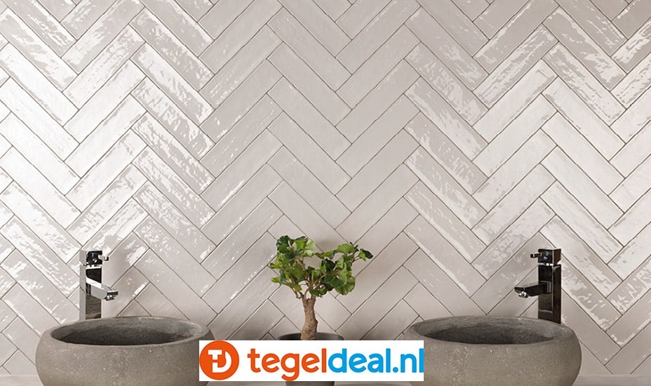 Natucer Zellige, 6,2x25 cm wandtegels Natucer Zellige, 6,2x25 cm wandtegels