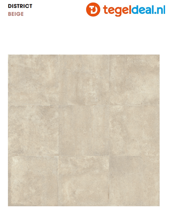 ASCOT DOM, District, Beige NAT. 60x60 cm 