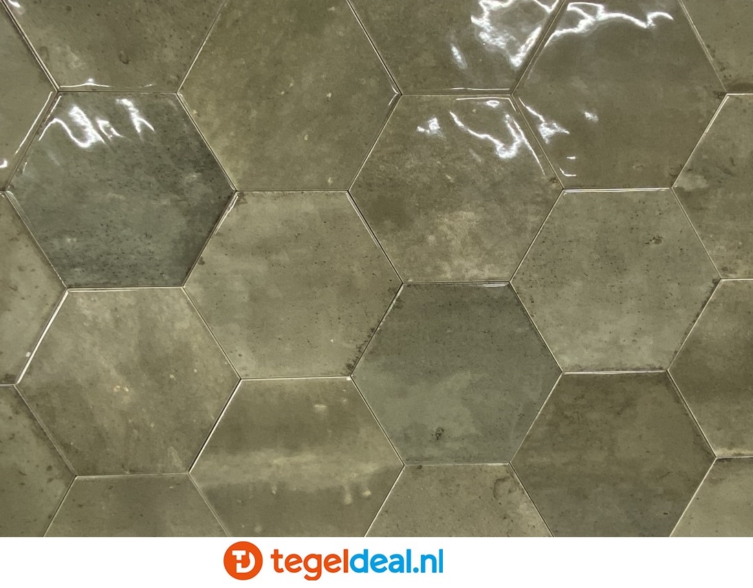 Ribesalbes Hope MINK, 15x17,3 cm hexagon wandtegels - OP VOORRAAD