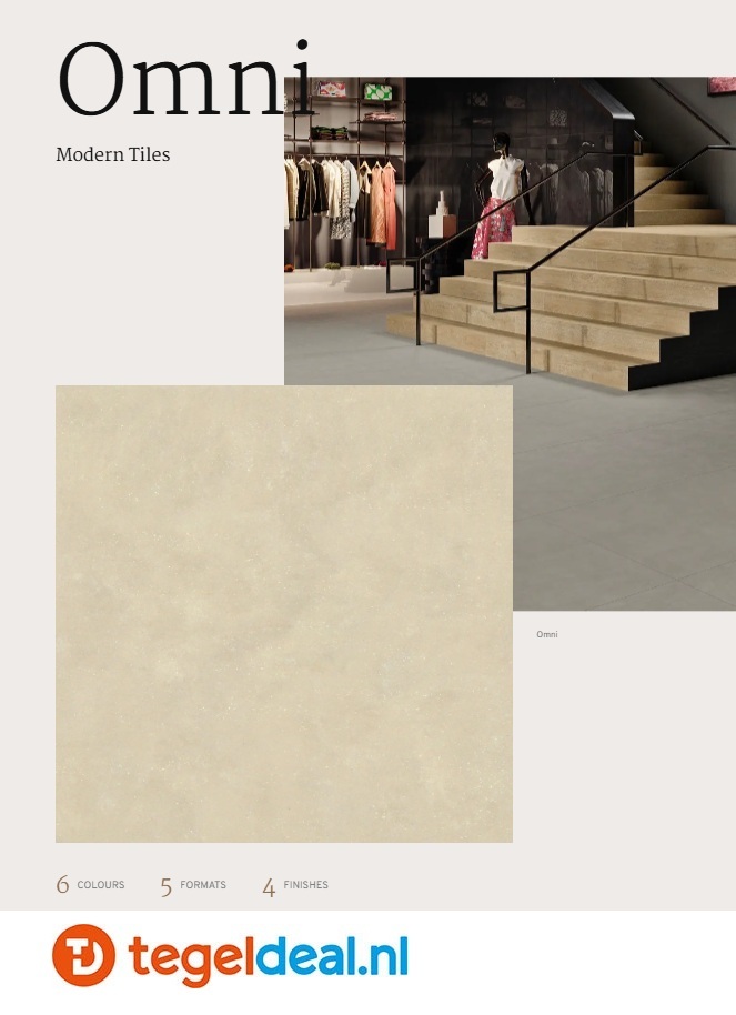 Revigres, Omni, cementlook tegels voor vloer en wand 