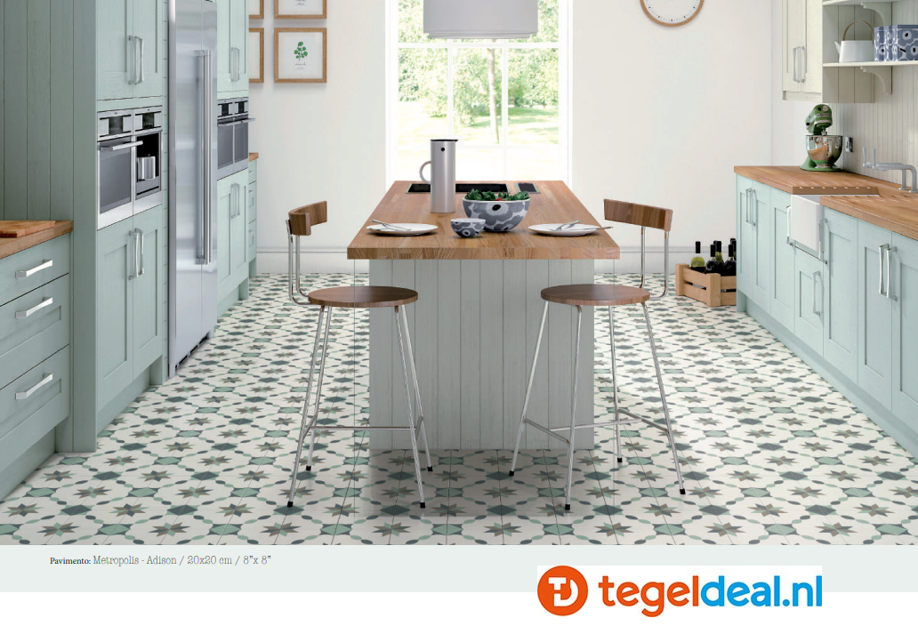 Nanda Tiles, Metropolis, 20x20 cm, patroontegels 