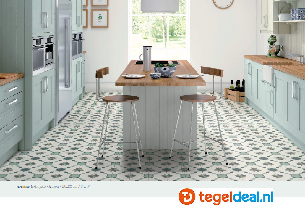 VLT Nanda Tiles, Metropolis, 20x20, patroontegels 