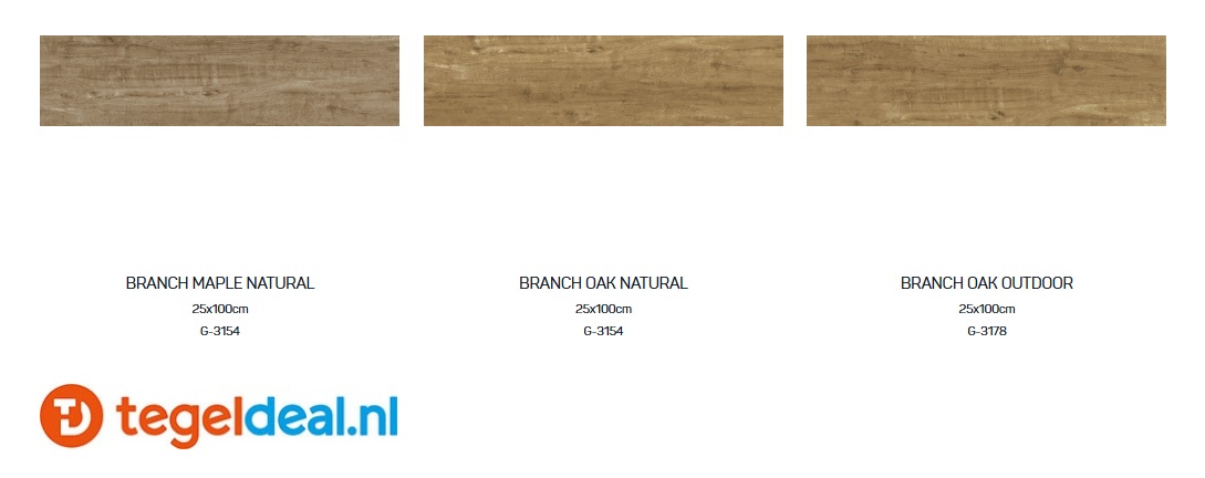 Aparici Branch, houtlook tegels, 25x100 cm