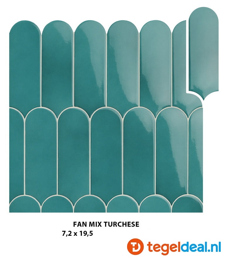WDT Natucer Fan, 7,2x19,5 cm, 5 kleuren mat en glans WDT Natucer Fan, 7,2x19,5 cm, 5 kleuren mat en glans