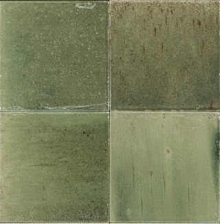 Ragno Gleeze GIADA, 10x10 cm, R8GN, handvorm wandtegels 