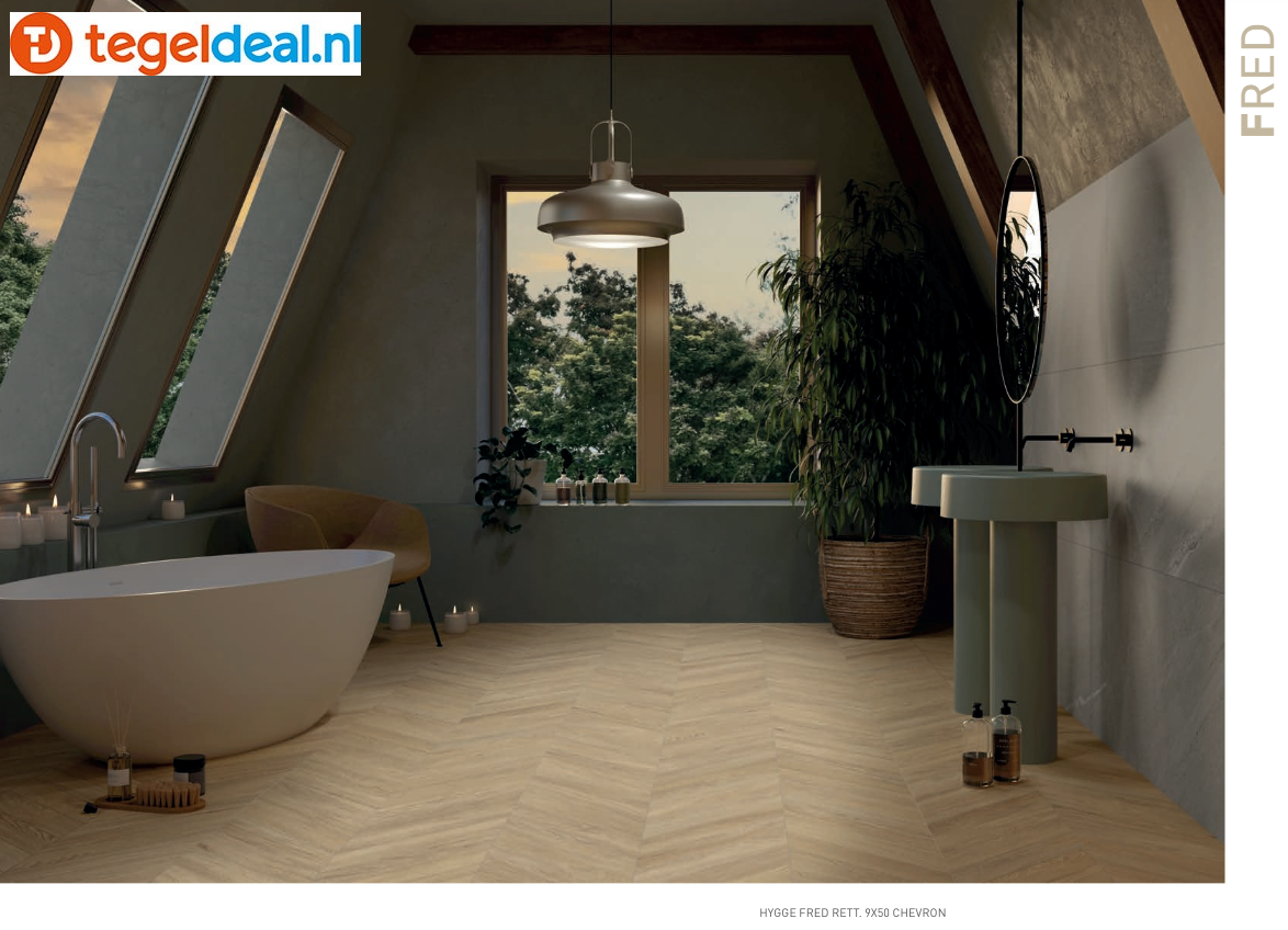 SIL Ceramiche, Hygge Fred, 20x120 cm, houtlook tegels