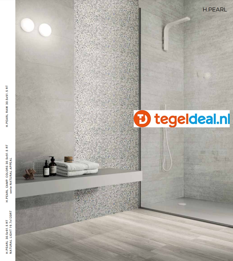 WDT Supergres H.24 Wall Pearl, 30,5 x 91,5 cm STRUTTURA RAW   