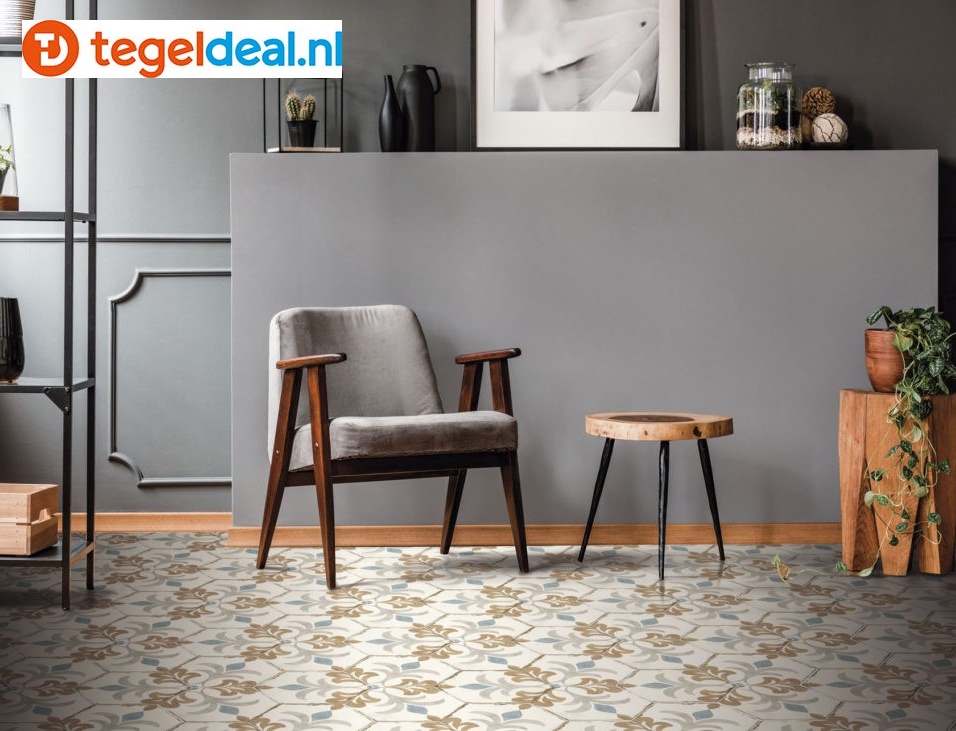Nanda Tiles, Bohemia LOLA, 21x25 cm, hexagon patroontegels