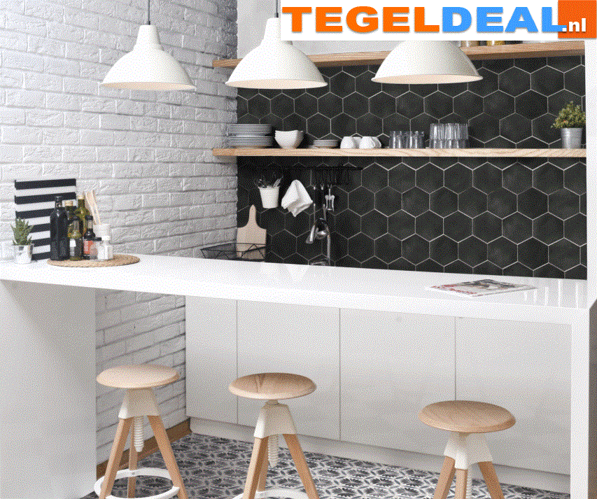 VLT Nanda Tiles, Capri, 14x16 cm, hexagon VLT Nanda Tiles, Capri, 14x16 cm, hexagon