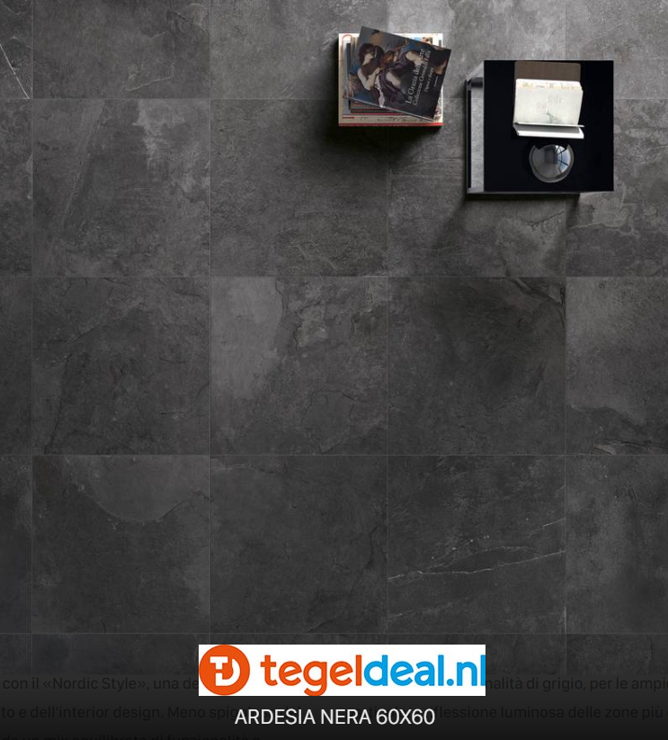 VLT Supergres Stonework Ardesia Nera, 60 x 60 cm