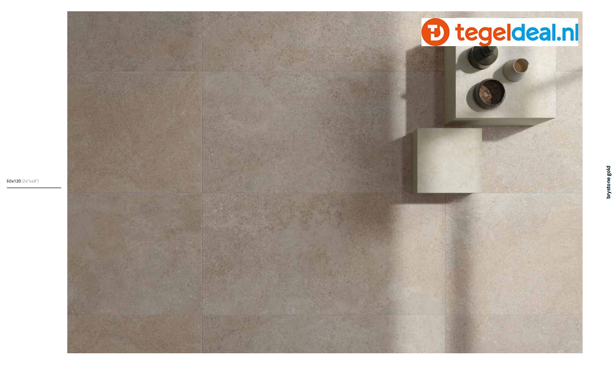 KEOPE Brystone Gold Natural, 60x60 cm