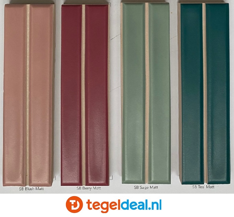 WOW Design, Sweet Bars GREY MATT, 12,5x25 cm, wandtegels met reliëf