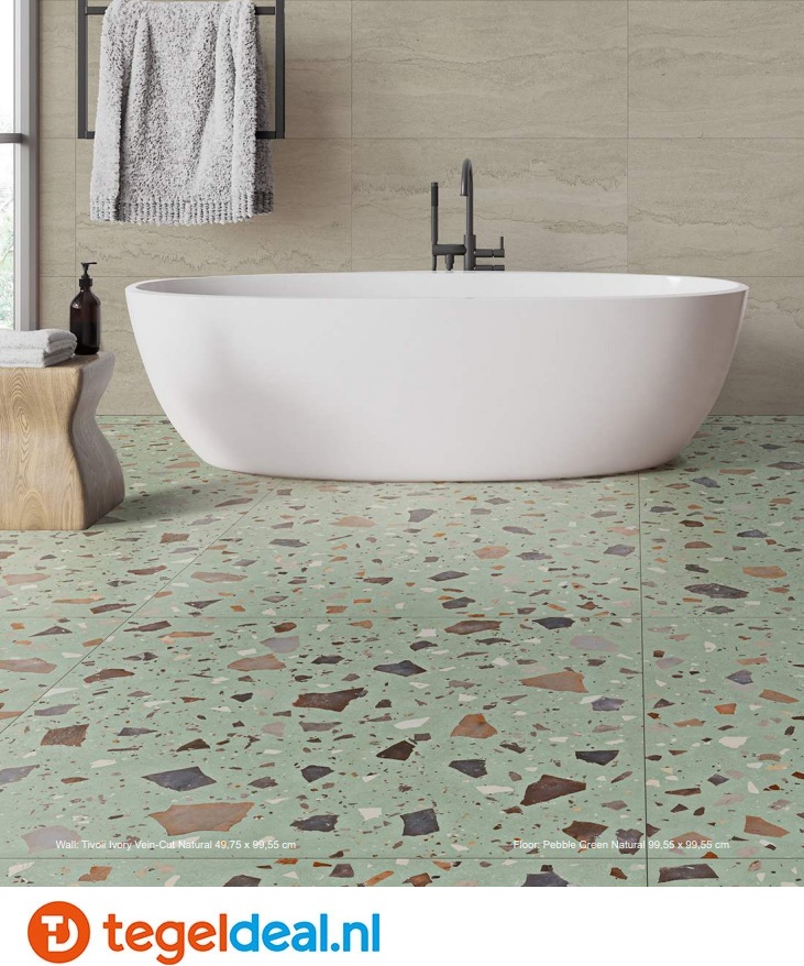 Aparici Pebble, terrazzolook tegels voor binnen en buiten