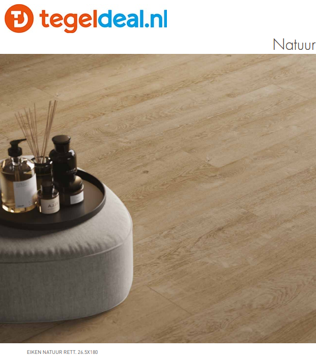 VLT SIL Ceramiche, Eiken Natuur, 20x120 cm Antislip