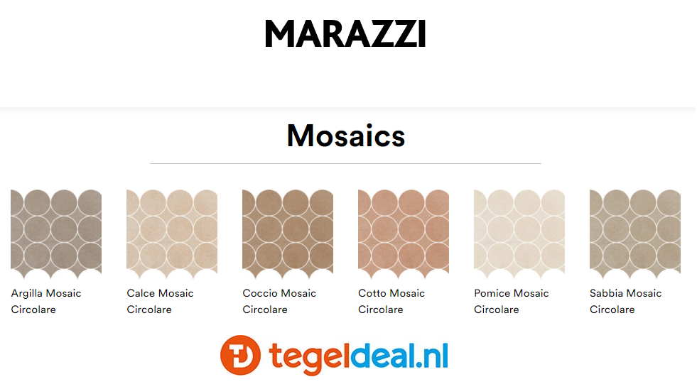 Marazzi Slow, terracottalook tegels - 6 kleuren - 6 formaten 