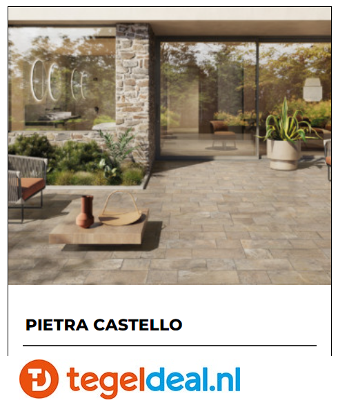 Monocibec, Pietra Castello, natuursteenlook tegels