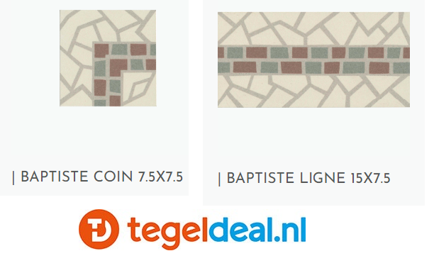 Revoir Paris, Bel-Histoire BAPTISTE Ligne-rand, 7,5x15 cm, patroontegels Revoir Paris, Bel-Histoire BAPTISTE Ligne-rand, 7,5x15 cm, patroontegels