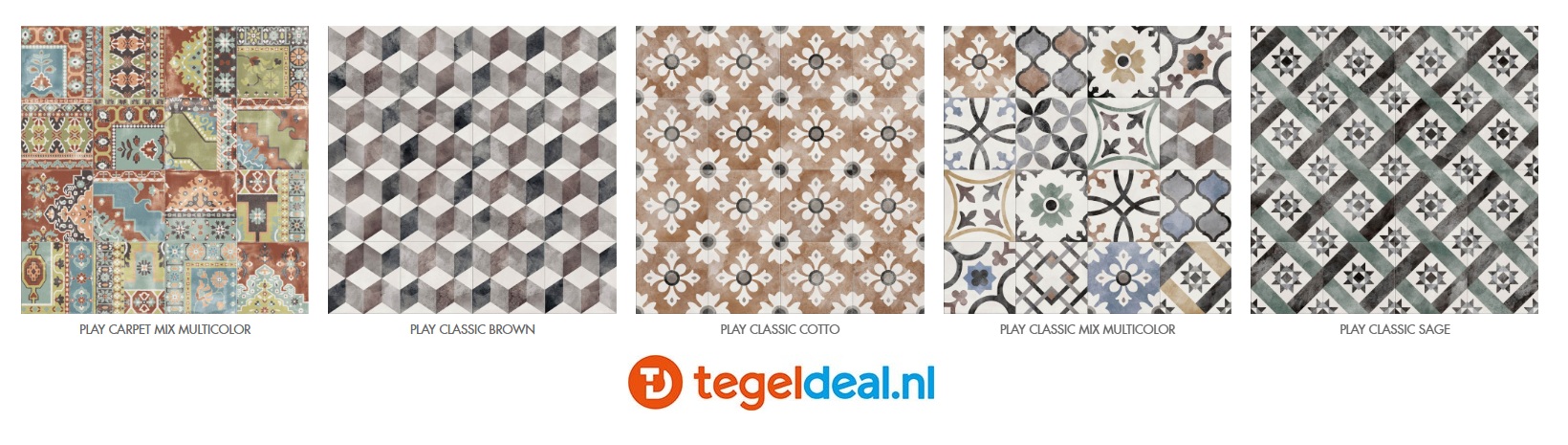 ABK Play, 28 designs! patroontegels voor vloer en wand  