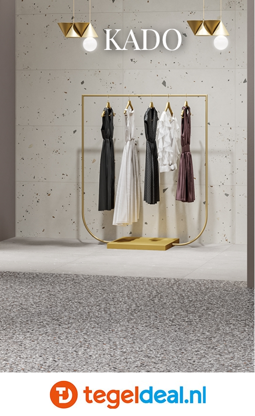 VLT en TRT DOM Kado, terrazzolook tegels VLT en TRT DOM Kado, terrazzolook tegels