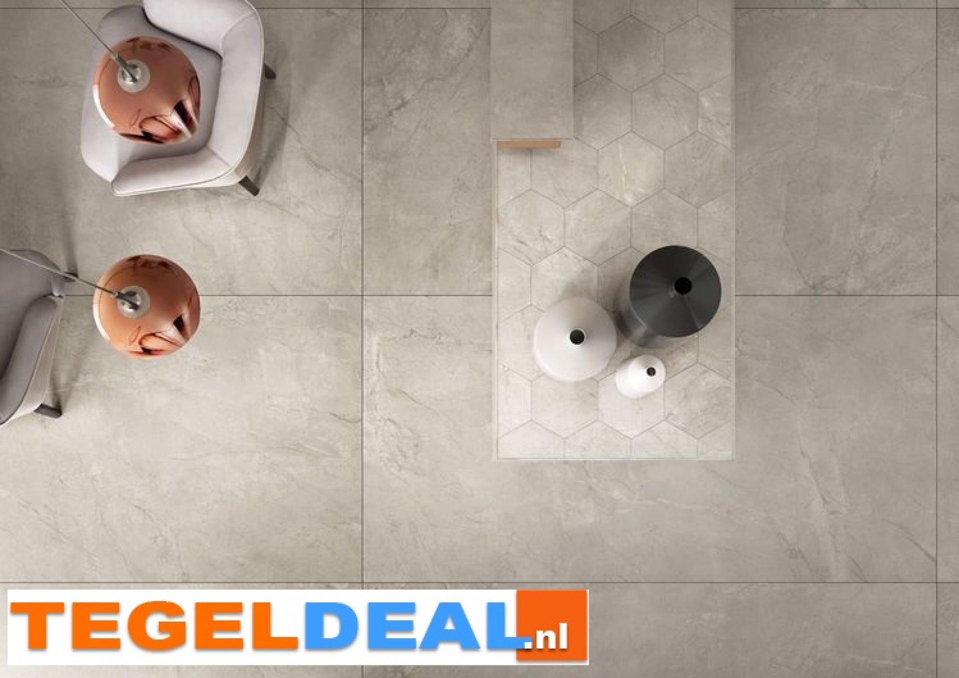 VLT KEOPE Elements Lux, SILVER GREY Lappato, 60x120 cm