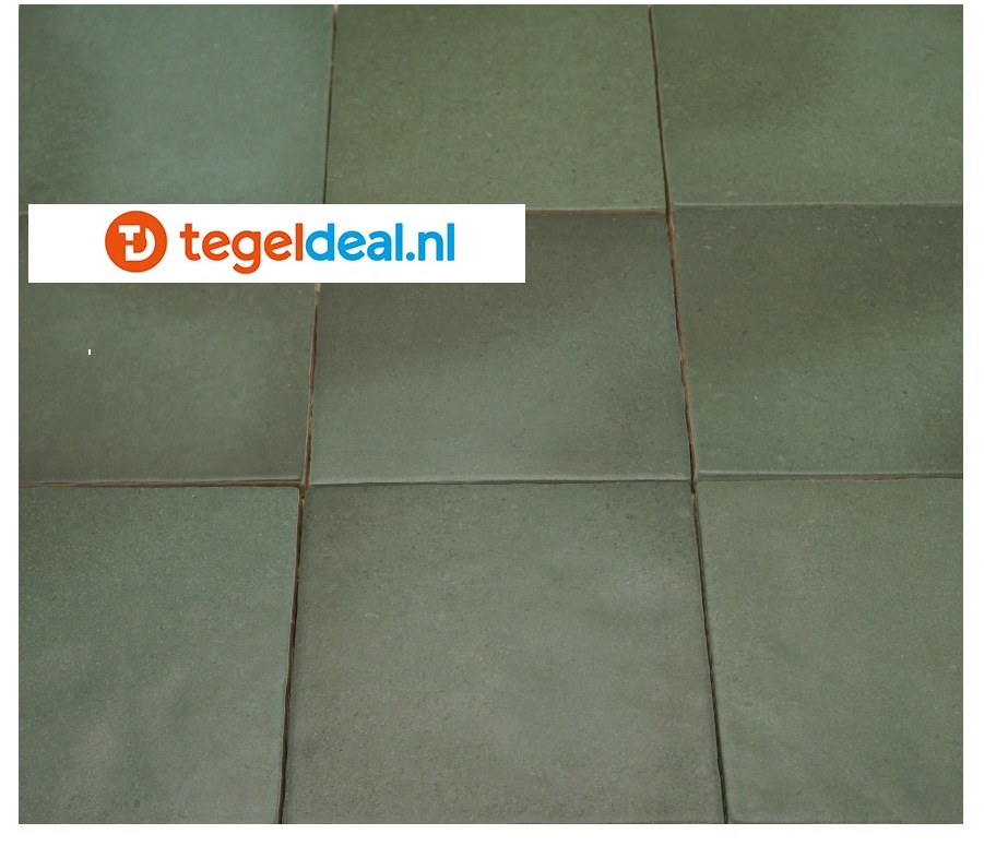 Equipe, Magma MALACHITE, 13,2x13,2 cm, art 24975, handvorm wandtegels