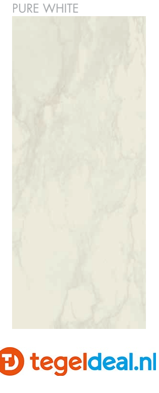 VLT Supergres Purity of Marble, Pure White Lux, 75 x 150 cm
