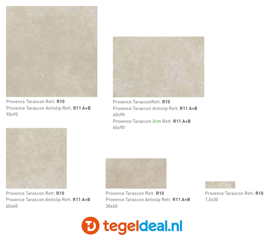SIL Ceramiche, Provence Tarascon, 90x90 cm, natuursteenlook tegels