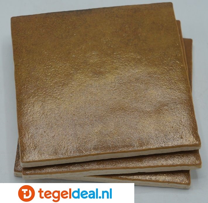 Equipe, Artisan Gold, 13x13 cm, art 24463, handvorm wandtegels