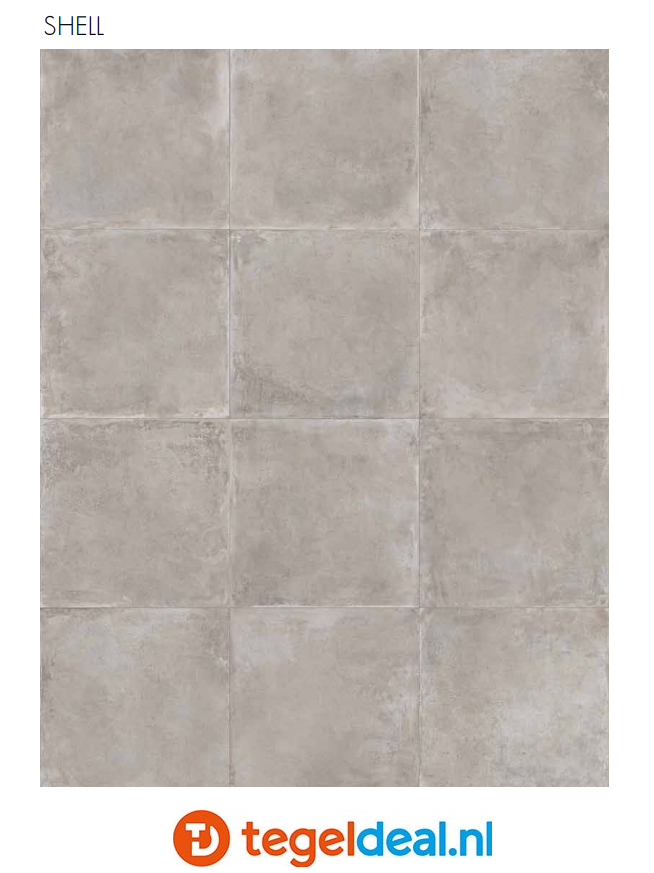SIL Ceramiche, Industrial SHELL, 90x90 cm GRIP, betonlook