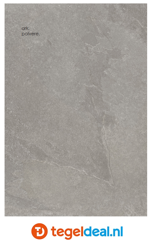 Ermes Aurelia, Ark Polvere, 80x80 cm Nat., natuursteenlook tegels