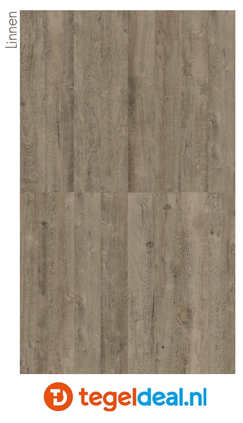 SIL Ceramiche, Eiken Linnen, 40x120x2 cm, houtlook terrastegels