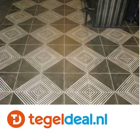 Peronda, Fs Rombos-N, 45x45 cm, vintage patroontegels