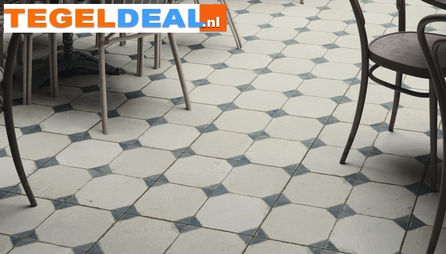 Peronda, Fs Yard Blue, 45x45 cm, vintage patroontegels