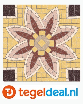 Revoir Paris, Bel-Histoire Cabo OCTAVIE, 7,5x7,5 cm, patroontegels      