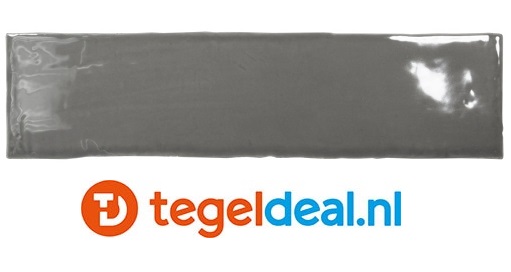 Equipe, Masia GRIS OSCURO, 7,5x30 cm, art 20716, handvorm wandtegels 