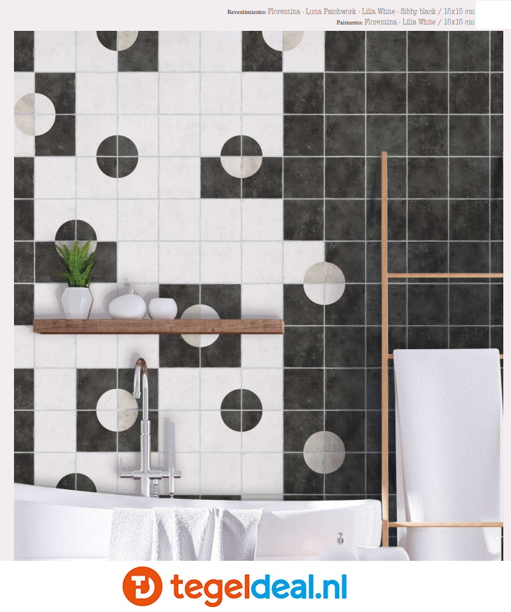 VLT / WDT Nanda Tiles, Florentina, 15x15 cm, patroontegels VLT / WDT Nanda Tiles, Florentina, 15x15 cm, patroontegels