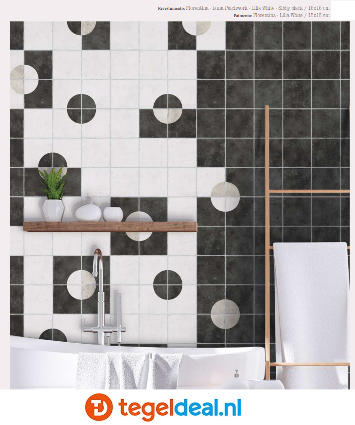 VLT / WDT Nanda Tiles, Florentina, 15x15 cm, patroontegels 