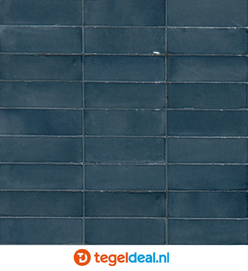 Marazzi Rice BLU, 5x15 cm M96R, handvorm wandtegels