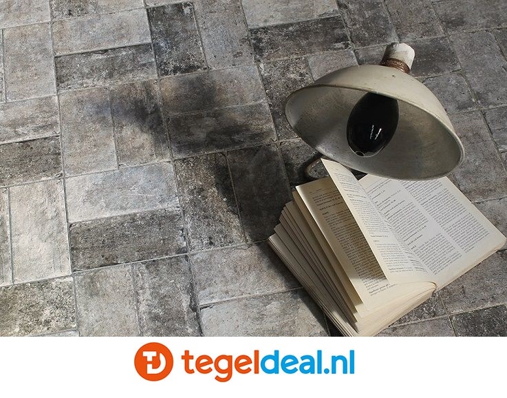 Cir New York, Wall Street, tegels in div. afm.   