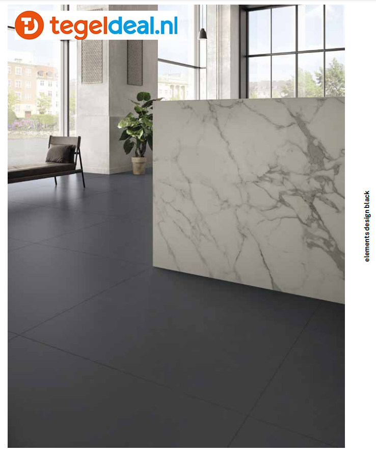 KEOPE Elements Design Black, 60x60 cm Natural 