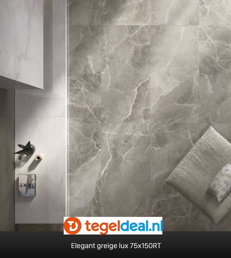 Supergres Purity of Marble, Elegant Greige Lux, 120x120 cm, marmerlook tegels Supergres Purity of Marble, Elegant Greige Lux, 120x120 cm, marmerlook tegels