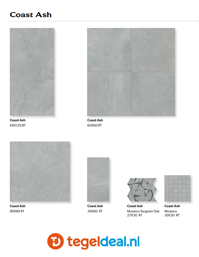 VLT Supergres Coast Road Ash, 60 x 120 cm