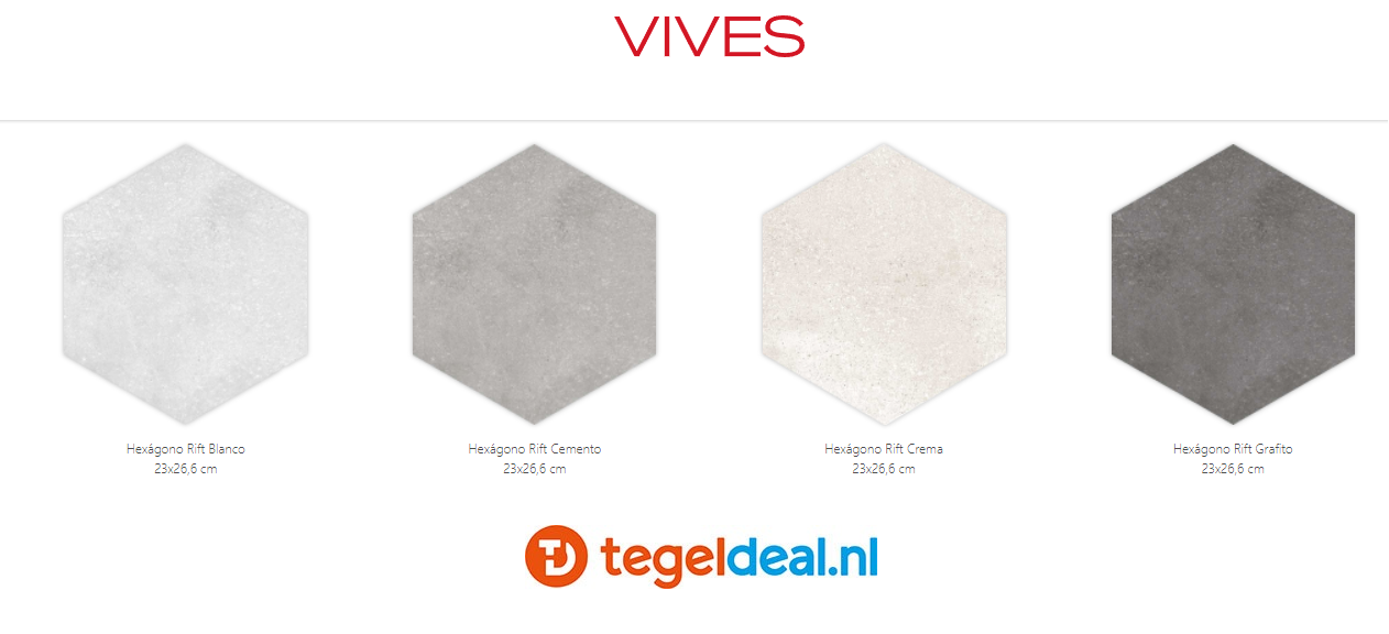VLT Vives Rift, 23x26,6 cm hexagon, 5 decors