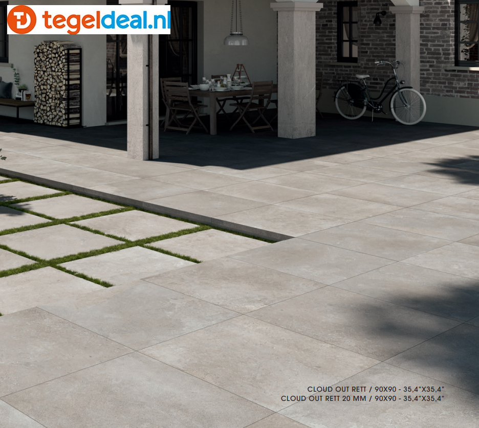 TRT DOM Mas de Provence CLOUD, 90x90x2 cm DMP9940OR, natuursteenlook terrastegels TRT DOM Mas de Provence CLOUD, 90x90x2 cm DMP9940OR, natuursteenlook terrastegels