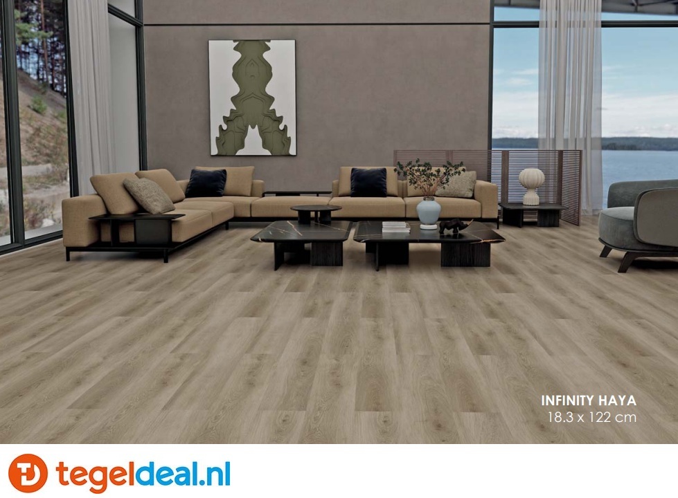 INFINITY HAYA Plank, 18,3x122x0,5 cm, Rigid SPC Click Vloer    