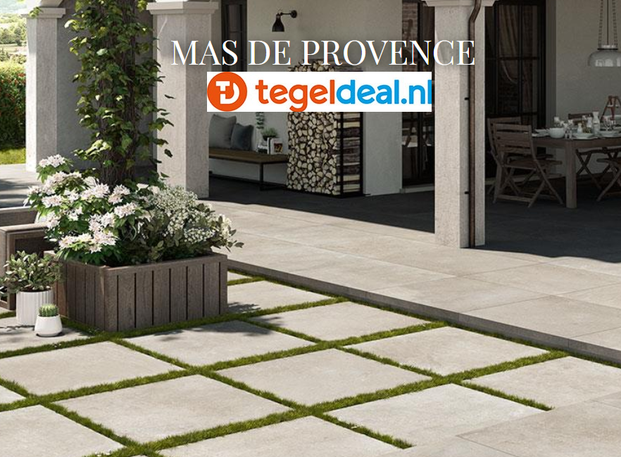 TRT DOM Mas de Provence CLOUD, 90x90x2 cm DMP9940OR, natuursteenlook terrastegels